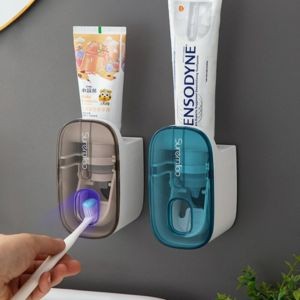 Automatic Toothpaste Dispenser Wall Mount Lazy Squeezer Holder for Bathroom Accessories